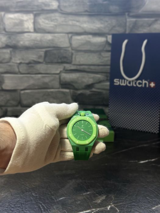 Audemars Piguet X Swatch “Green Eight” + Brățară
