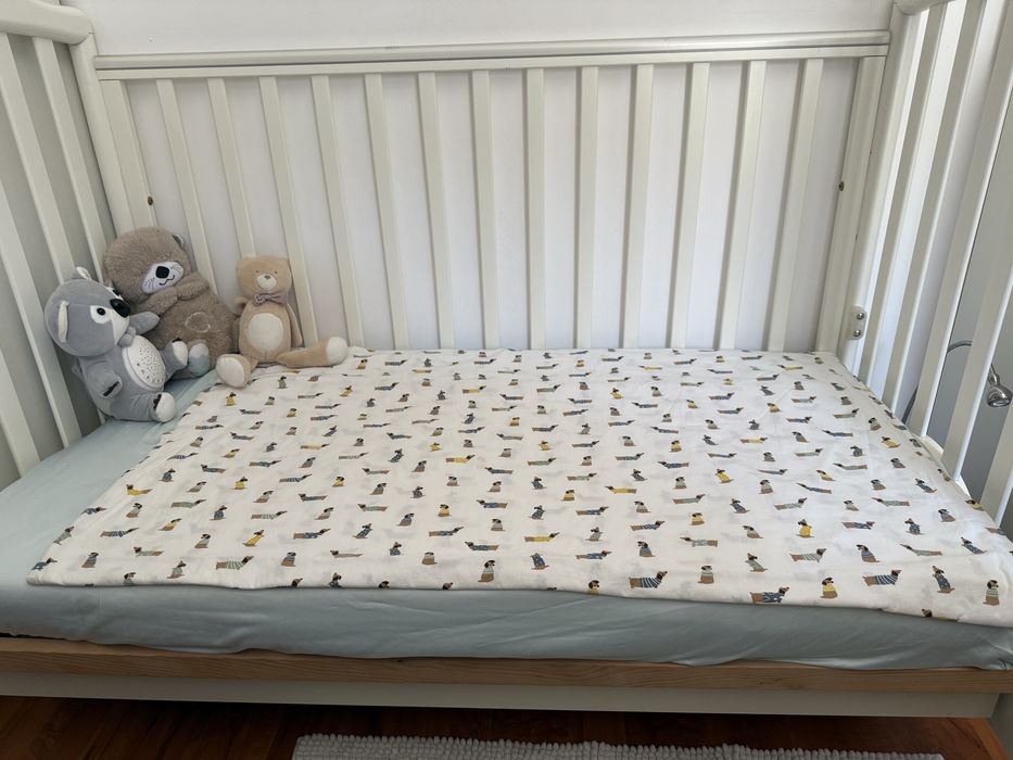 Pali Moon Бебешко дървено легло и скрин