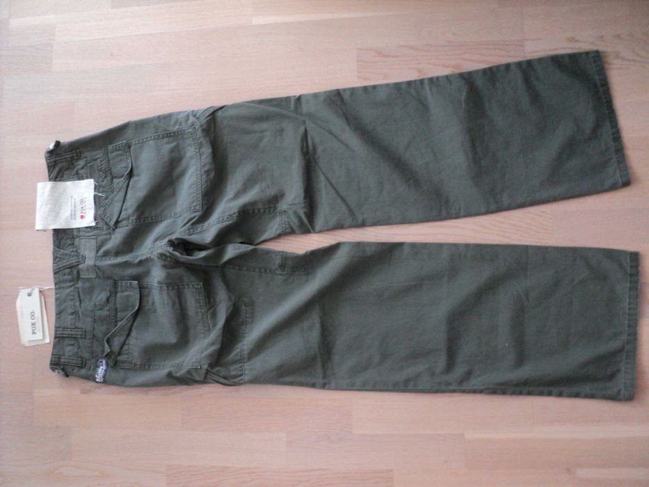 Pantaloni FOX originali, abs. noi, mas. 40 / M, large fit, olive
