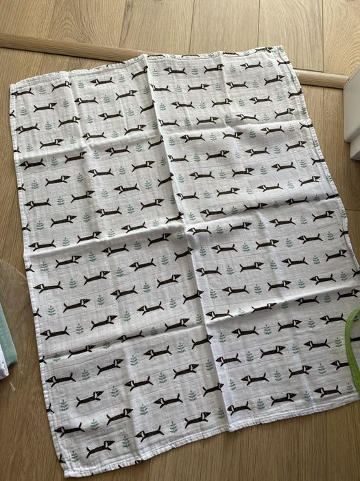 Set 4 museline din bumbac organic , Fresk