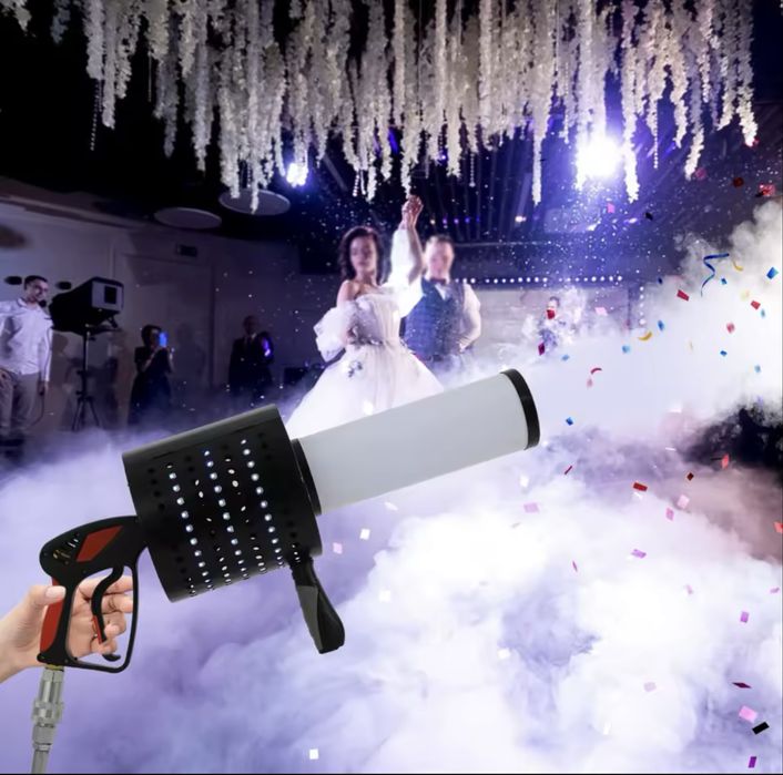 Pistoale cu CO2, cabina foto, platforma 360, fum greu