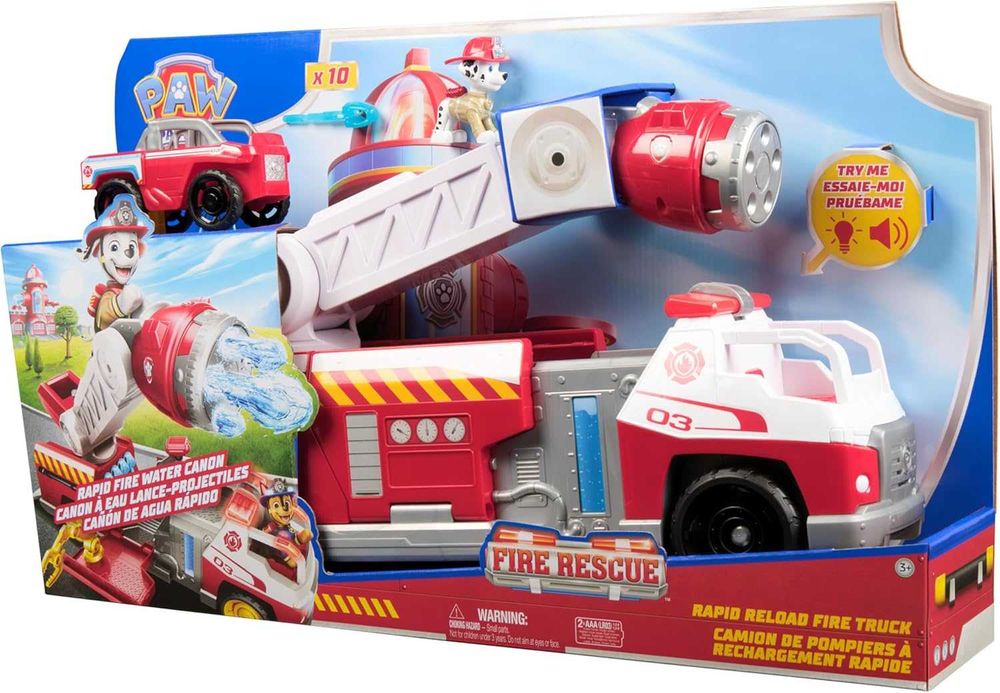 Paw Patrol Пожарната на Маршал с бързо презареждане