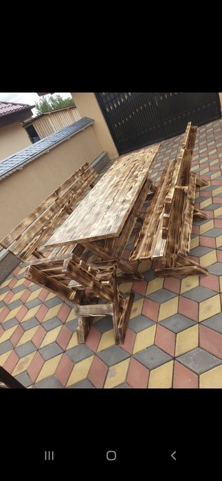 Mese,scaune,banci rustice pentru foișoare,gradini,terase