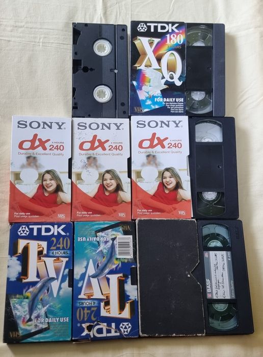 Lot de 8 casete Vhs