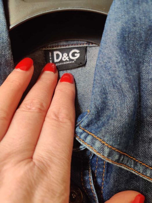 Camasa dama Dolce & Gabbana D&G denim, slim fit, originala, marime M