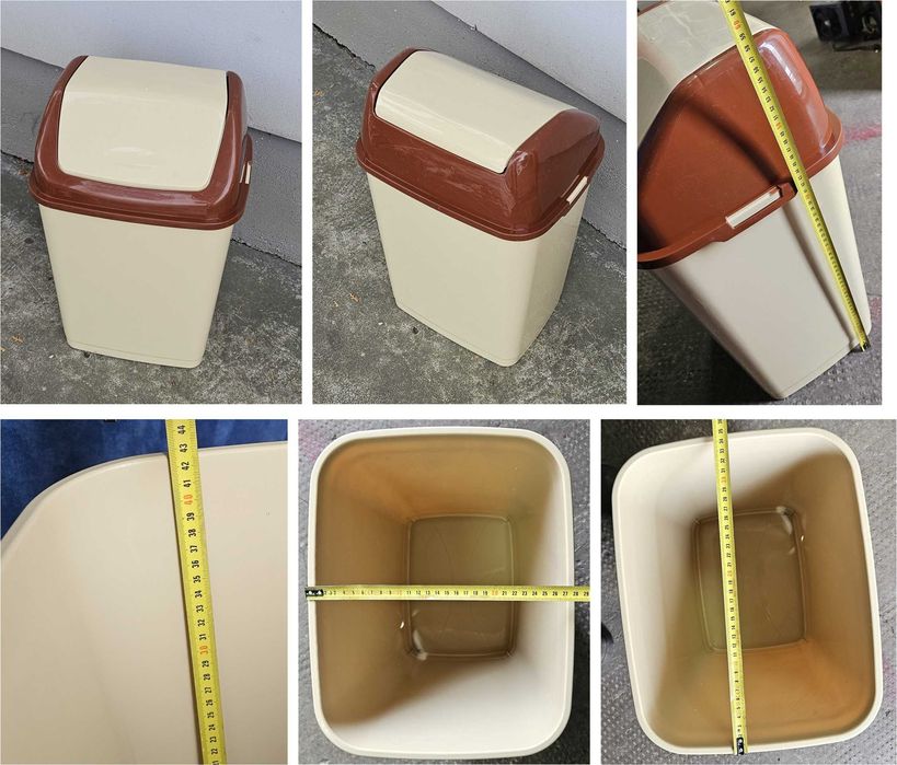 Cosuri de gunoi plastic pubele, găleți + accesorii birou sediu