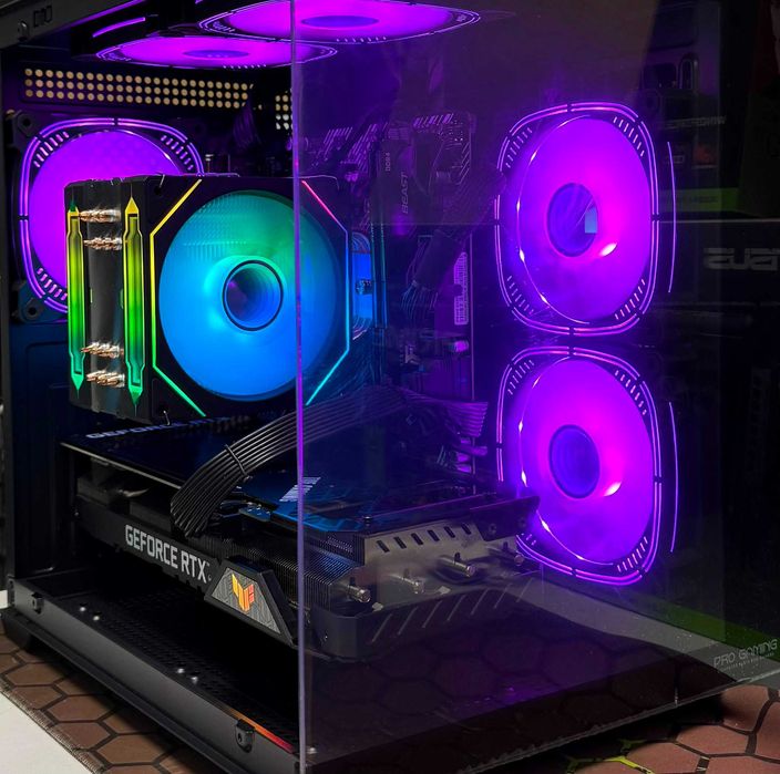 PC Gaming Ryzen 7 5800X RTX 3060Ti Asus TUF 8GB RAM 16GB DDR4 3200 SSD 1TB GEN4 sursa 660w platinum