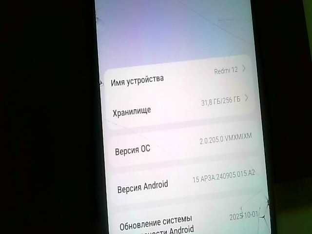 Xiaomi Redmi 12  Память: 256 Gb