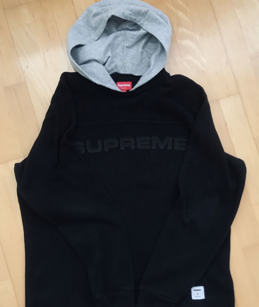 Supreme hotsell waffle hoodie