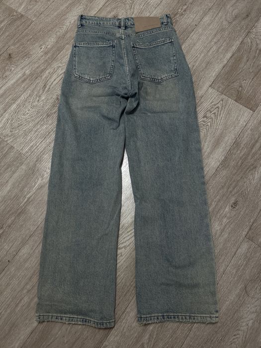 джинсы сине серые