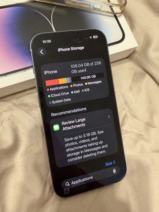 Iphone 14 Pro 256 GB Deep Purple, Като нов с MagSafe Apple Case