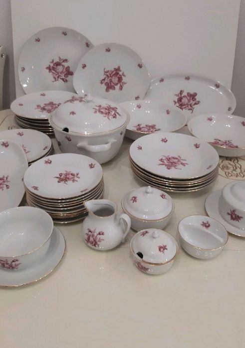 Сервиз столовый "Роза" Богемия(Чехословакия)