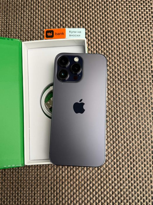 КАТО НОВ! iPhone 14 Pro MAX Лизинг от 16€/мес deep purple лилав 128Gb