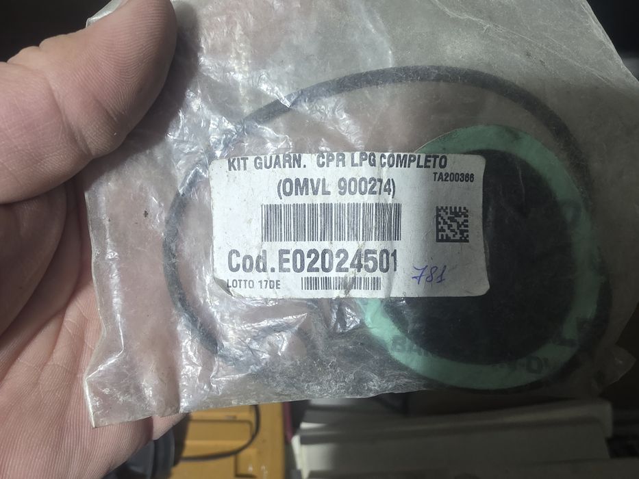 Прокладок и уплотнений для редуктора-испарителя OMVL CPR