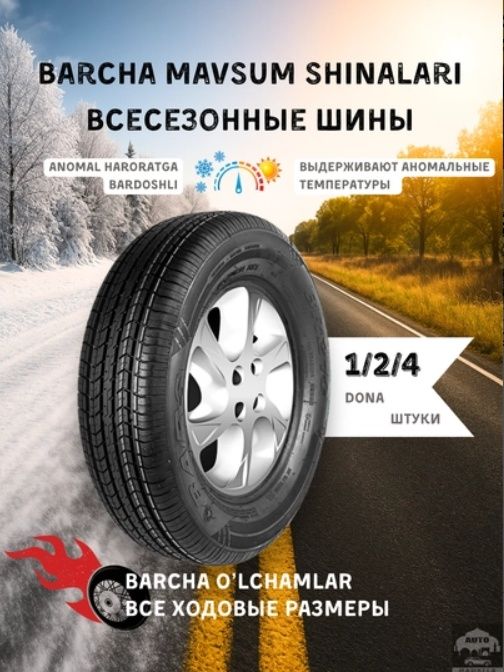 195/65 R 15 91H BARS MZ770.  205/70 R 14 94H.  195/60 R 15 88H.
