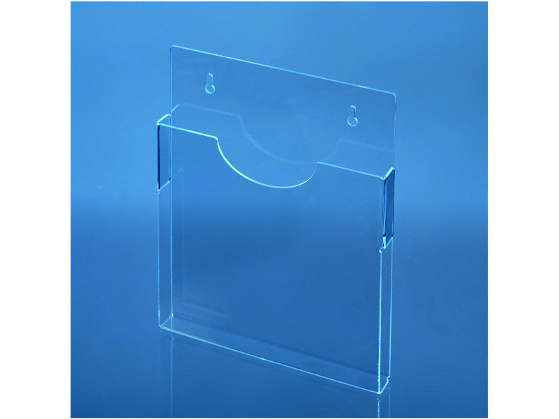 Стойка за лист от плексиглас за стена – Обемен джоб за брошури, флаери