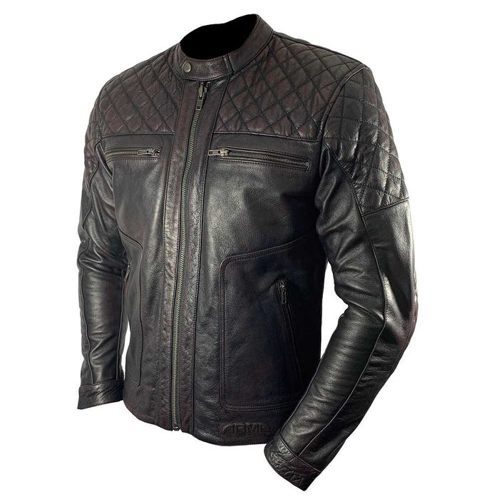 Кожено яке ARMR Retoro мото мотор чопър турър турист 50/52/54/56/58