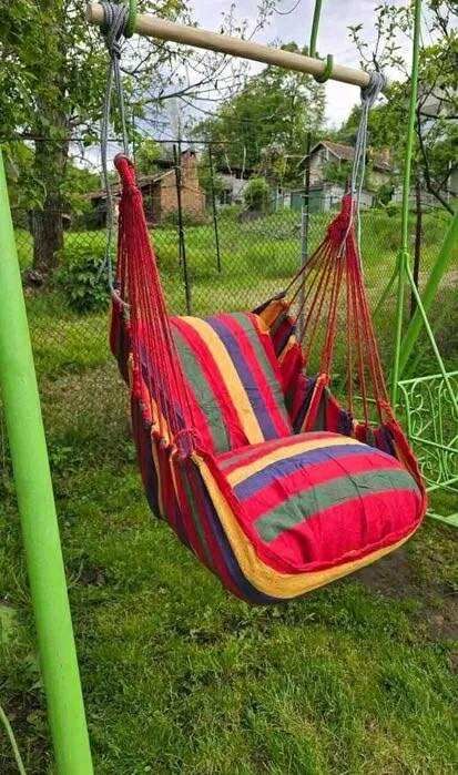 Люлка хамак 2 в 1 с въжета