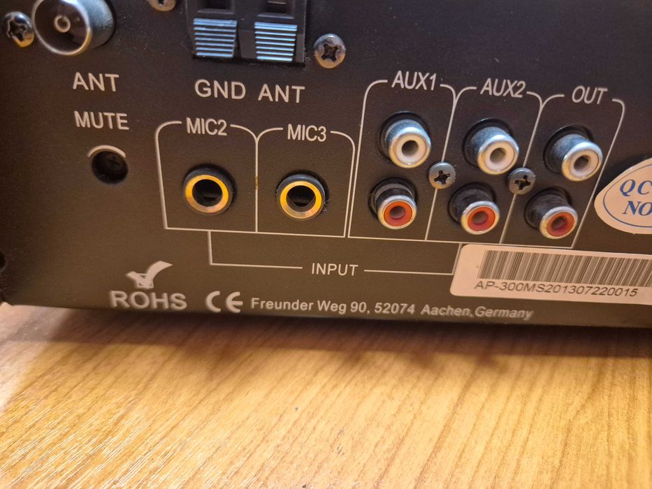 Миксер усилвател AP-300M - 130W, 5 входов, RF тунер, USB, MP3 player,