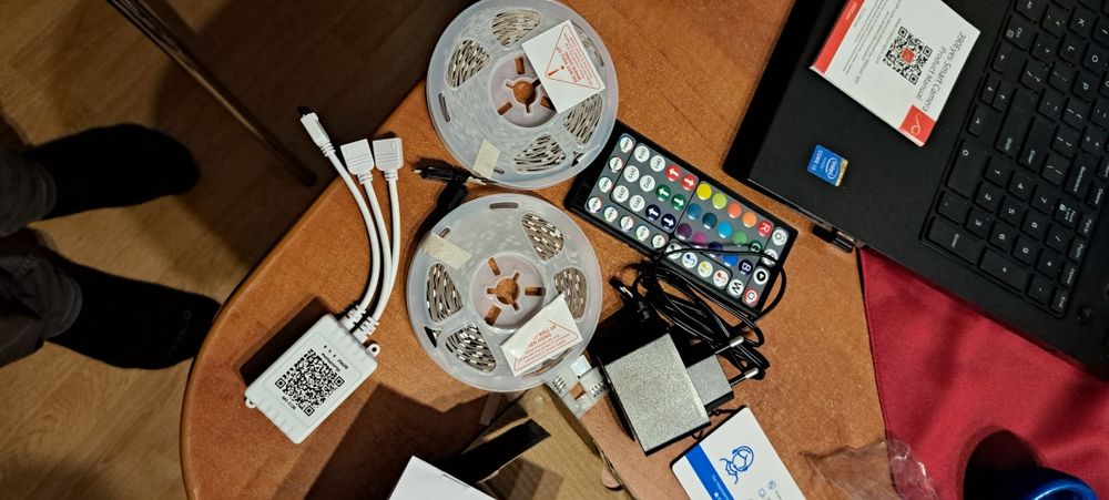 Bandă LED Nallee 20M WiFi, lungime 20M  și Google Home Music Sync