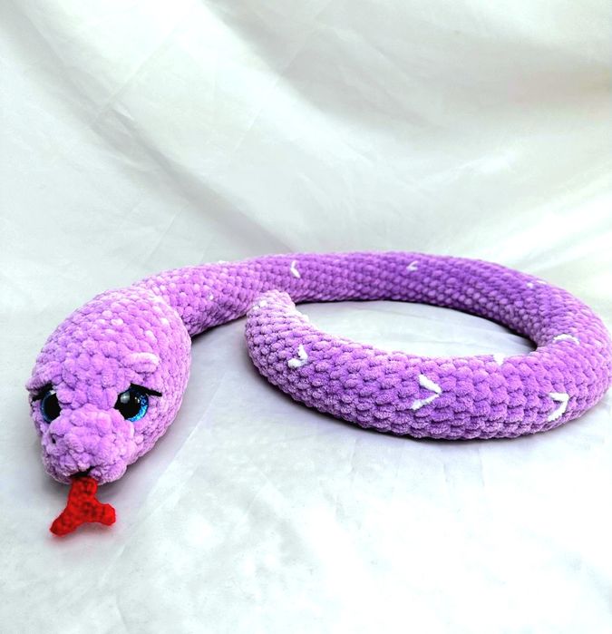 Сладка змия, плетена на 1 кука