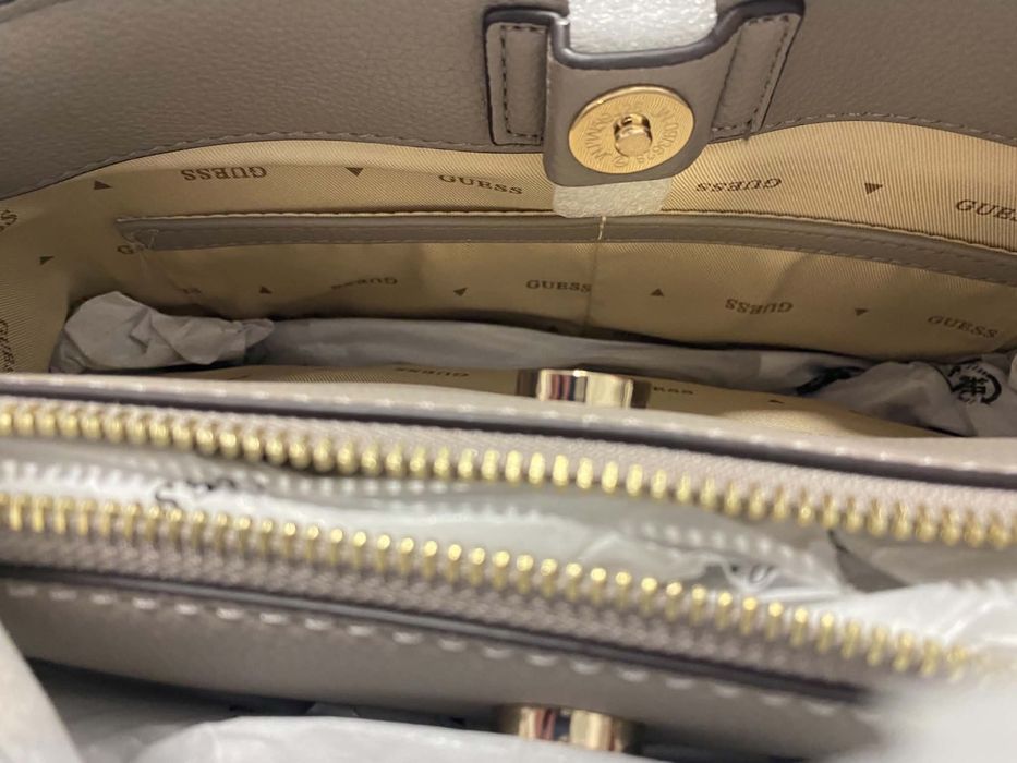 Чанта Guess Karnilla Logo - Dark Taupe