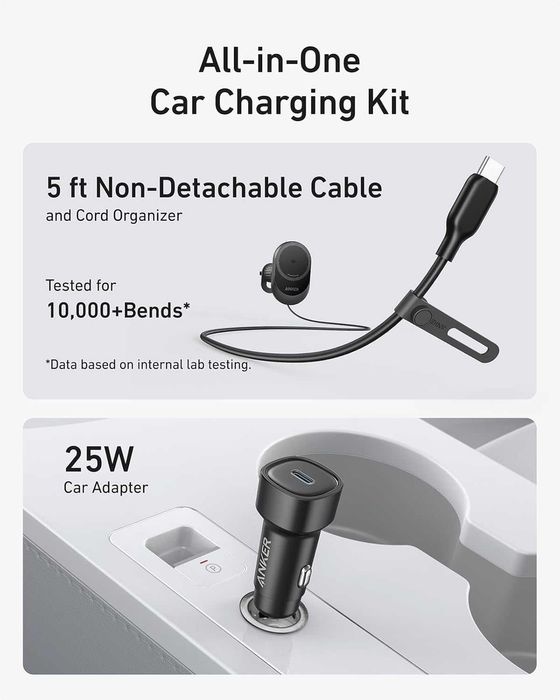 Anker MagGo 15W Qi2 MagSafe стойка с безжичен пад