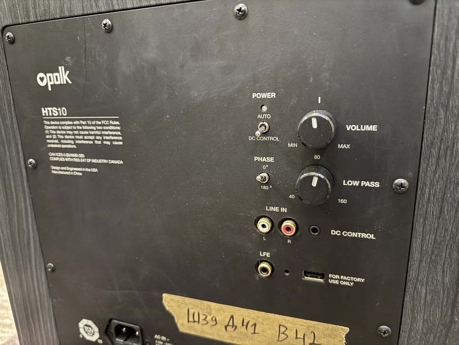 Polk HTS 10 Активен Subwoofer 10”