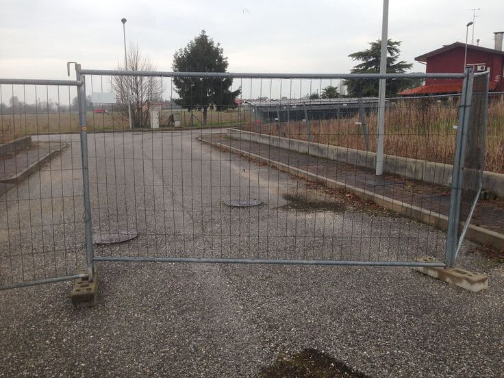 Gard mobil imprejmuire santier, provizoriu, evenimente, talpa beton