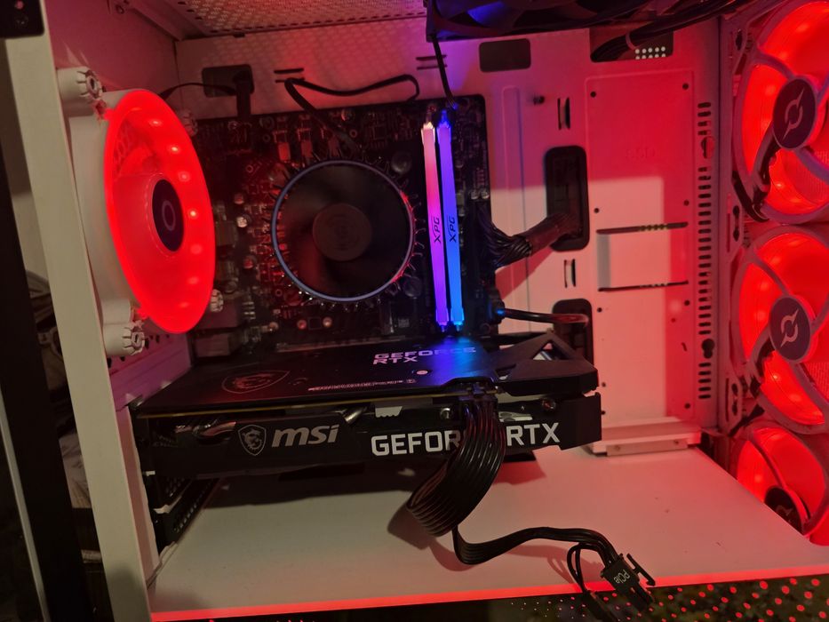 Unitate gaming RGB i3 12100f 16gb ddr4, ssd 500gb  RTX 3050 8gb DDR6