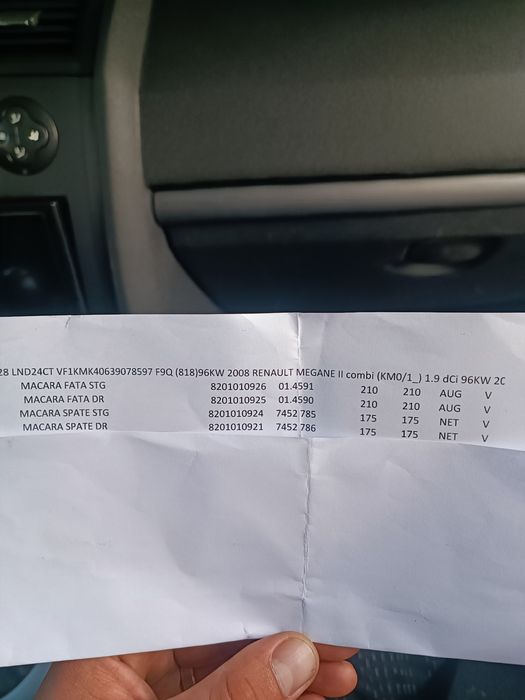 Macara Renault Megane II
