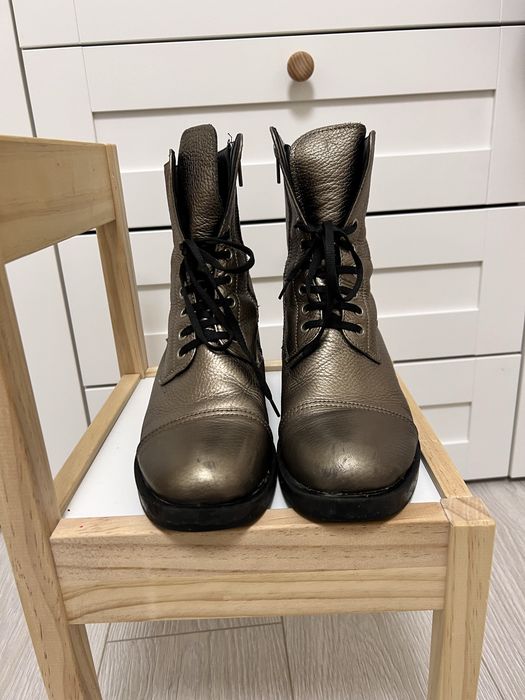 Ghete piele toamna iarna aurii Gemelli