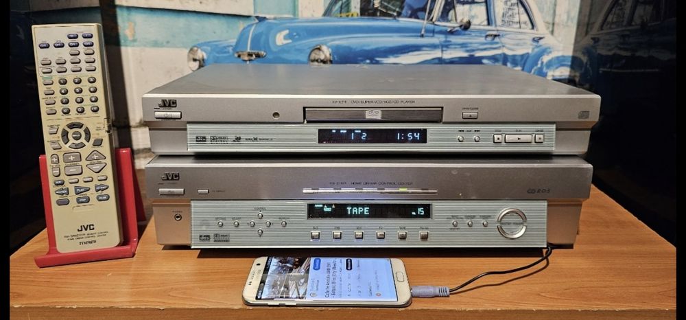 JVC RX E 111 amplificator statie amplituner si JVC XV E 111 cd dvd
