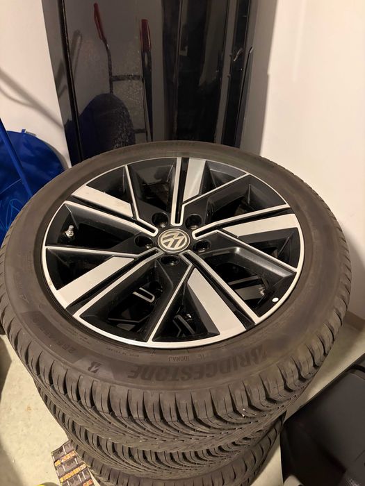 Vand jante originale volkswagen vw + anvelope all season (NOI CU FACTURA SI GARANTIE) – SET 4 BUC