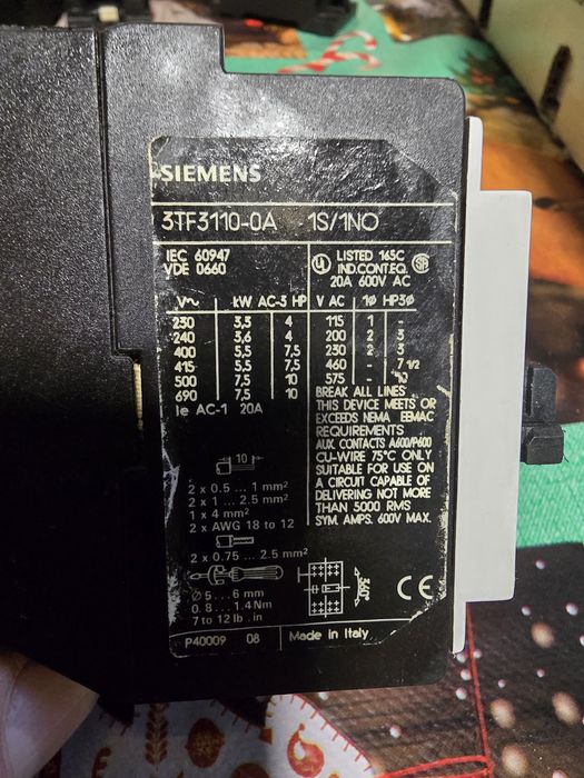 Contactori  Siemens