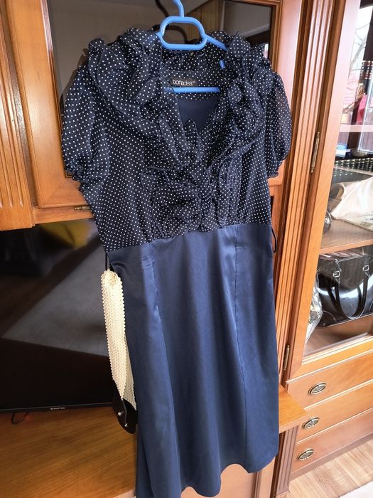 Rochie de zi bleumarin