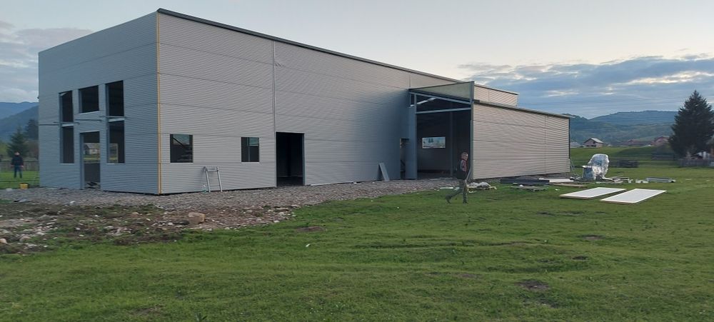 Vand hala metalica completa sau doar structura,