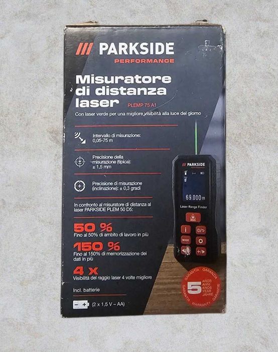 Telemetru  laser 75 M PARKSIDE