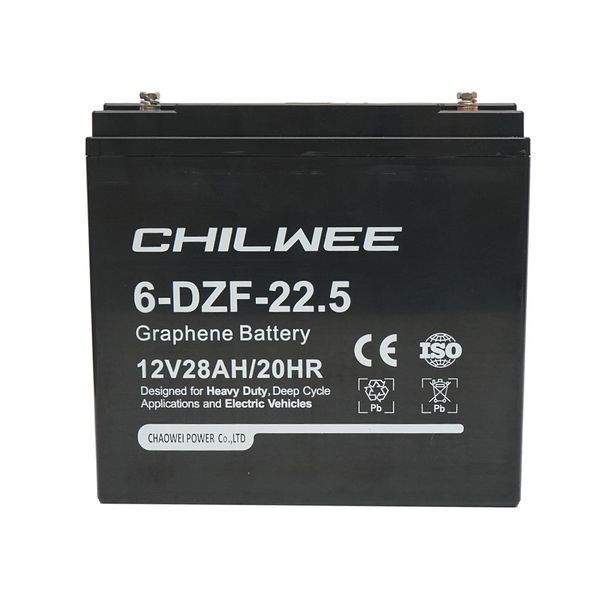 Vrla гел батерия за електрически велосипед с графен 6-dzf-22.5, 12v, 2