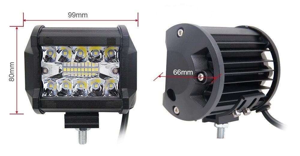 LED халоген 60W 9.5см. лед бар подходящ за коли бусове камиони