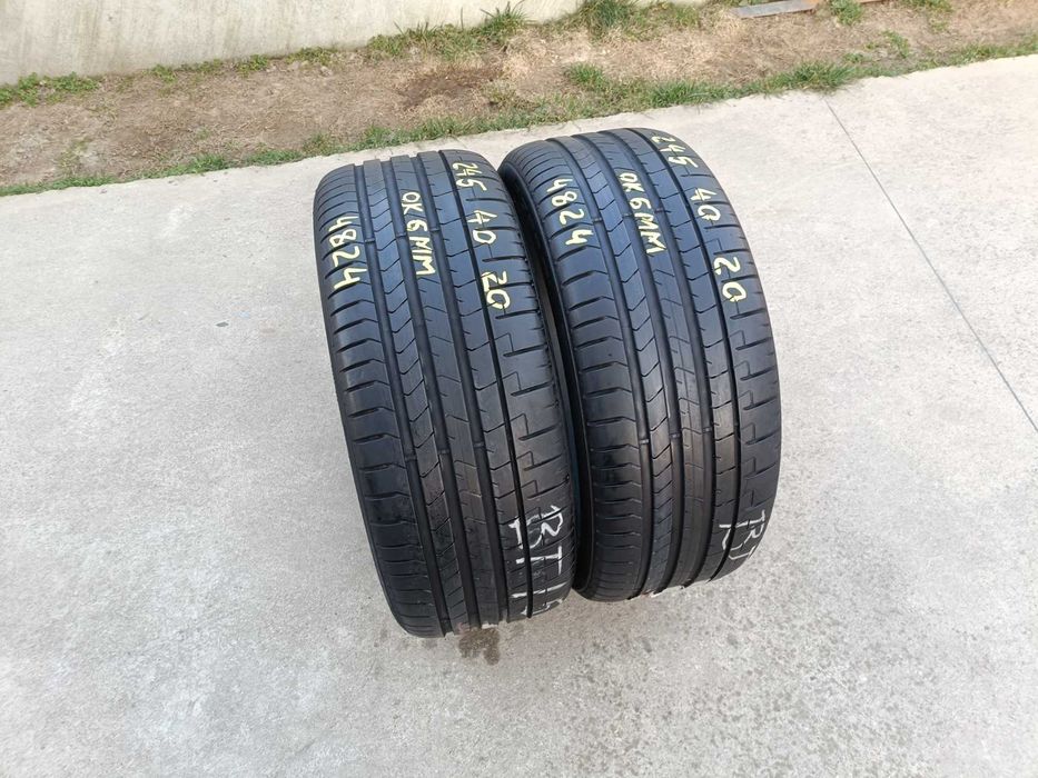 Doua anvelope 245 40 20 pirelli p zero pz4 profil 6 mm dot 4824