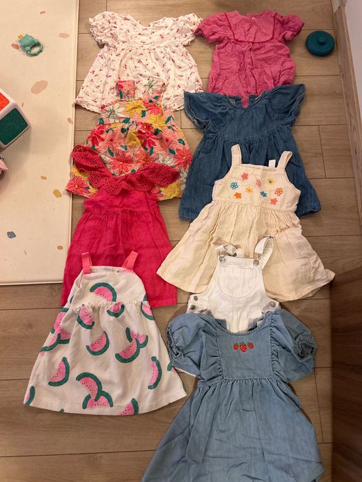 Zara Next 8 рокли и гащеризон 86-92 + подаръци