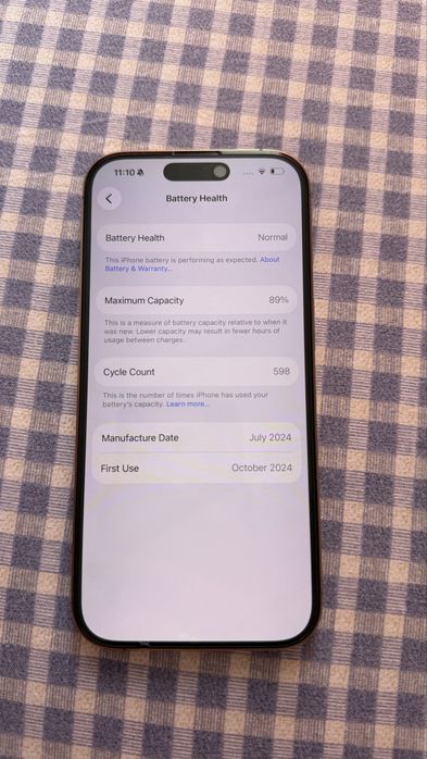 Iphone 16 pro 1tb desert titanium NU SCHIMB  (89% baterie)