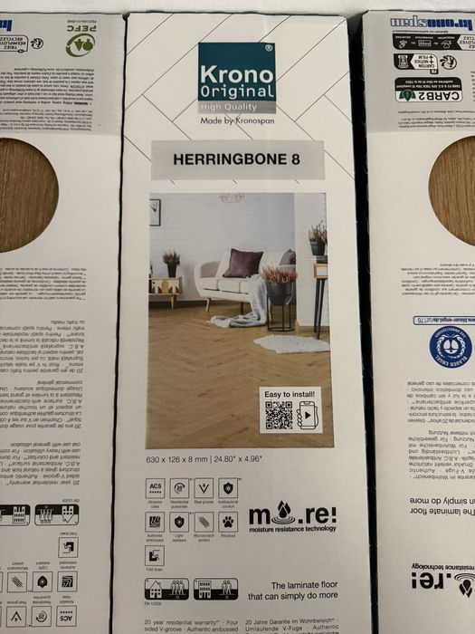 Ламиниран Паркет рибена кост Harlech Oak 8HB8573