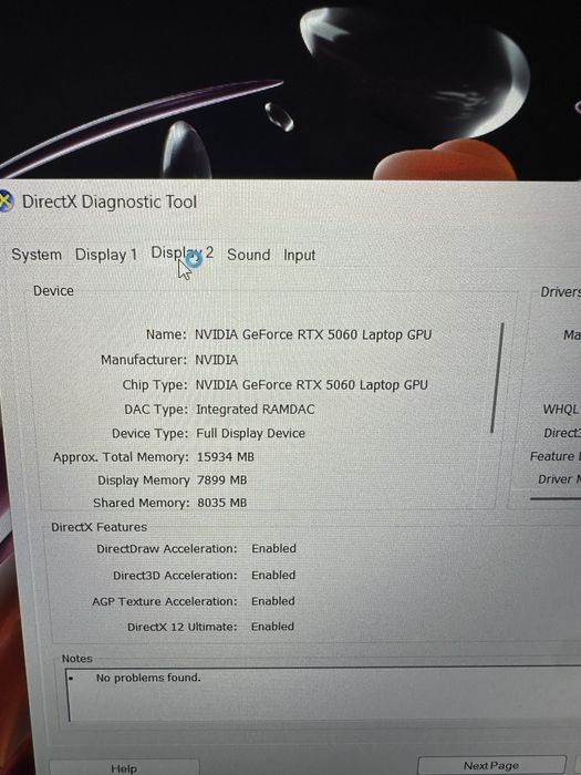 Vand laptop Acer Nitro v15