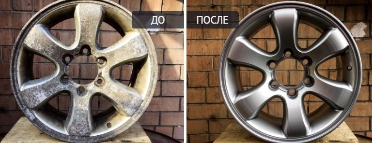 Покраска дисков порошковой краска
