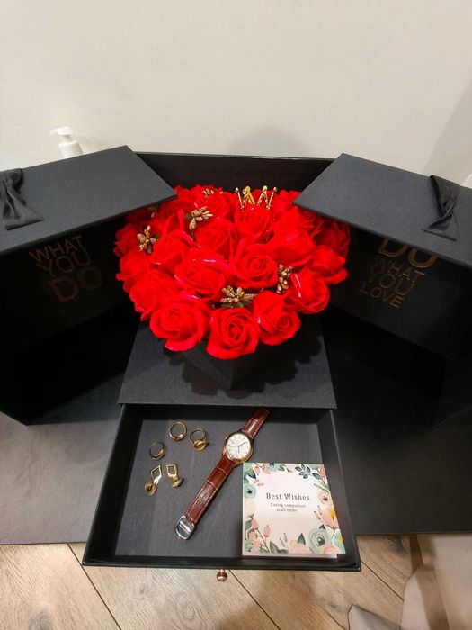 Шкатулка с мыльными розами