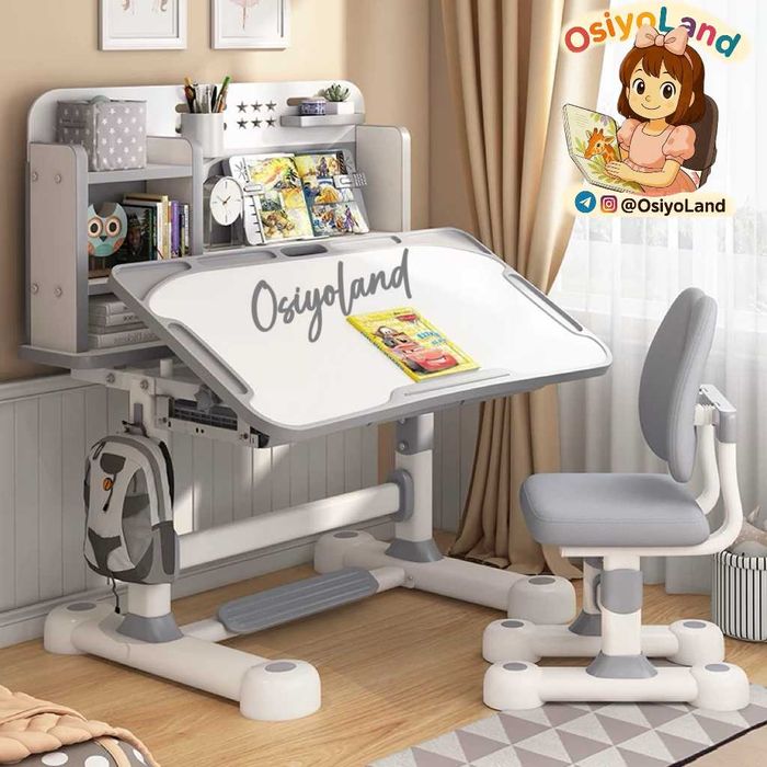 Детский Стол+стул Трансформер парта от 3 до 18 лет ДОСТАВКА БЕСПЛАТНАЯ