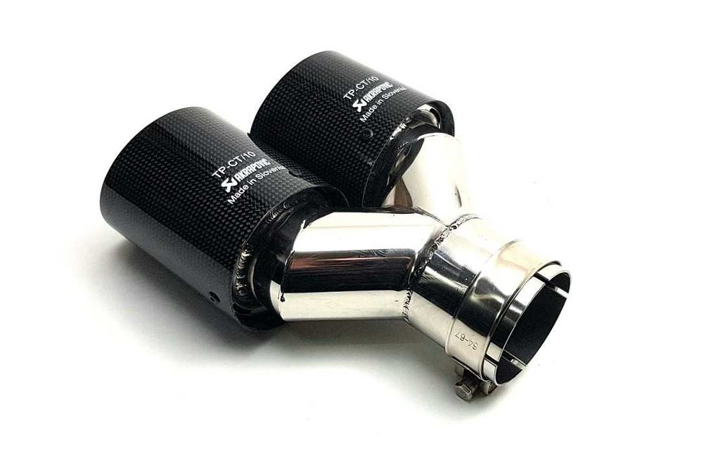 НАКРАЙНИК АУСПУХ -Akrapovic Двоен-63мм. -1052-63 R