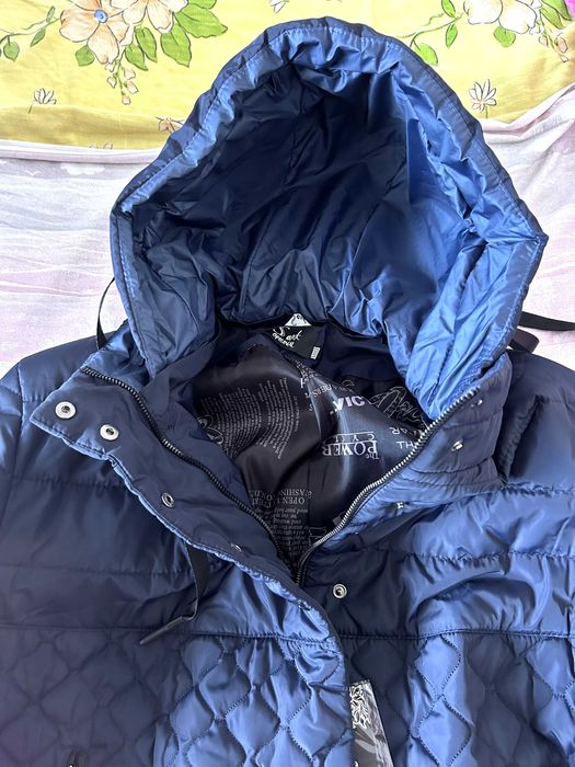 Vand Geaca Calduroasa Femei Marimea 60 XXL Albastra - Noua Cu Eticheta